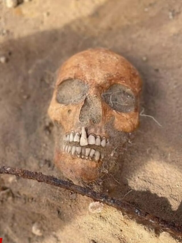 ‘Real life vampire’: Chilling grave found in Poland with sickle and padlock to ‘keep body down’
