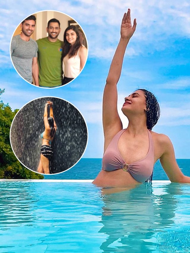 बि‍क‍िनी में नजर आई टीम इंडिया के क्रिकेटर की बहन, झरने के नीचे के PHOTOS हुए VIRAL