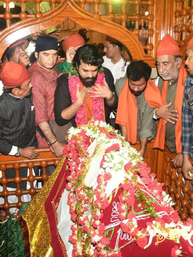 एआर रहमान से किया वादा निभाने दरगाह पर पहुंचे रामचरण, चढ़ाई चादर, PHOTOS