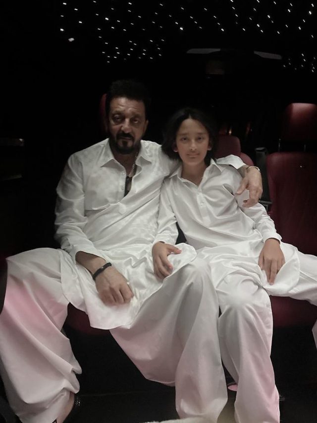 इतना बड़ा हो गया संजय दत्त का बेटा, पापा का है कार्बन कॉपी, बेटी को देखा?