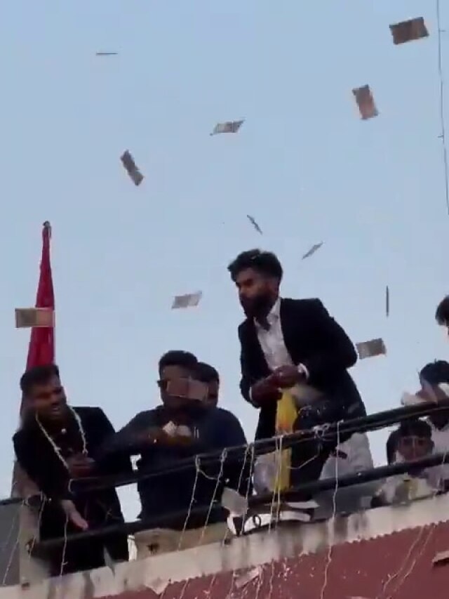 दूल्हे और बारात के स्वागत में नोटों की बारिश..., अमीरी देख हिल जाएगा माथा, VIDEO