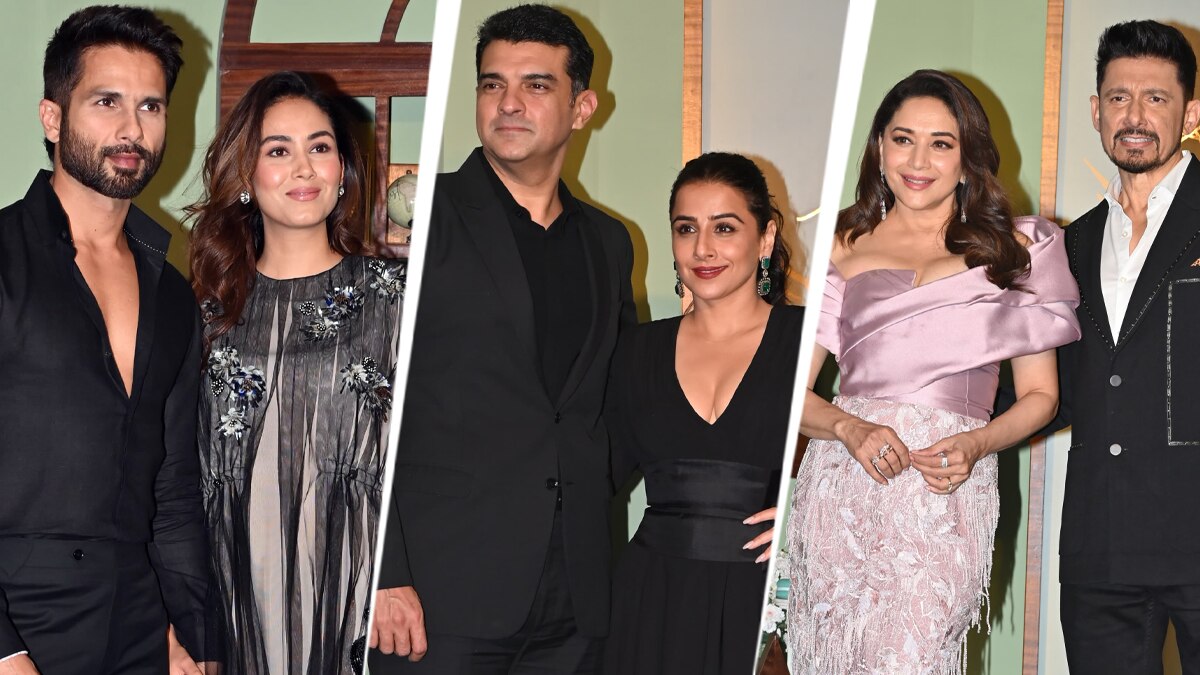 पतियों संग अंबानी परिवार के इवेंट में पहुंचीं ये हसीनाएं, वेस्टर्न ड्रेस में छाईं माधुरी