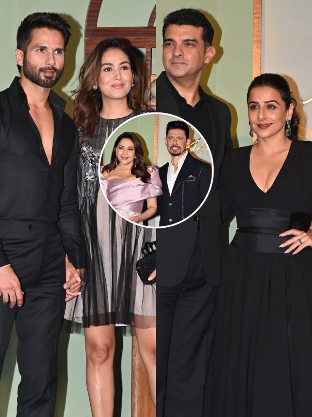 पतियों संग अंबानी परिवार के इवेंट में पहुंचीं ये हसीनाएं, वेस्टर्न ड्रेस में छाईं माधुरी