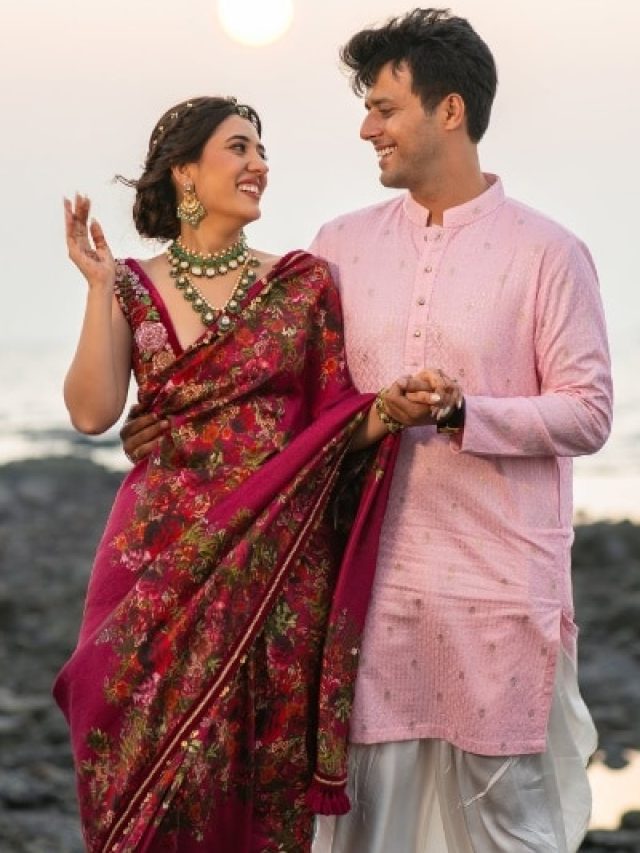 अमीर सेलिब्रिटी ने बॉयफ्रेंड संग 'भागकर' की कोर्ट मैरिज, पहनी सस्ती साड़ी, Photos वायरल