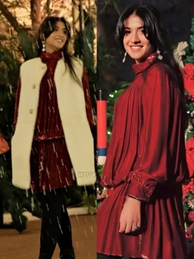 क्रिसमस पार्टी में छाईं अंबानी परिवार की छोटी बहू राधिका,  पहनी इतनी महंगी ड्रेस