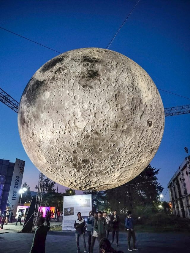  'Art meets Astronomy': Stunning Moon replica shines at IIT Guwahati Science Festival