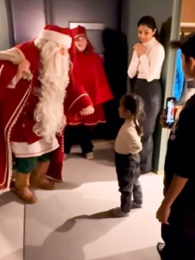 शिल्पा शेट्टी के घर सेंटा क्लॉज की एंट्री, बच्चों संग मनाया जश्न, बेटी संग नाचे राज कुंद्रा