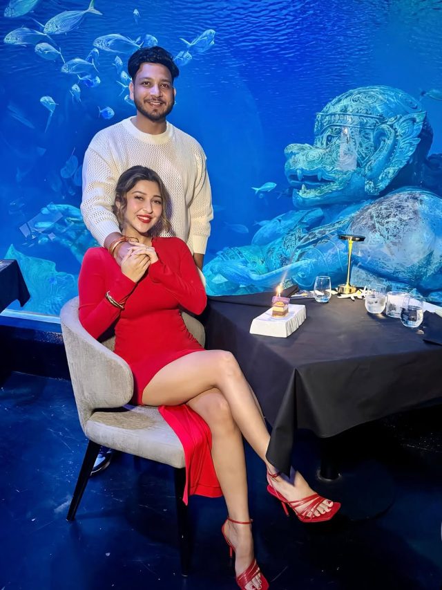 अंडरवॉटर रेस्टोरेंट में एक्ट्रेस सोनारिका का सेल‍िब्रेशन, पति संग किया रोमांट‍िक ड‍िनर