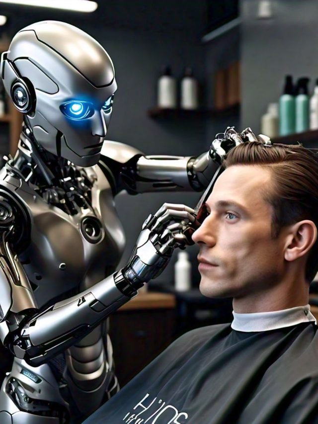 AI रोबोट ने उठाई कैंची और उस्तरा, कर दी हेयर कटिंग, लोग हैरान, वायरल हो रहा वीडियो