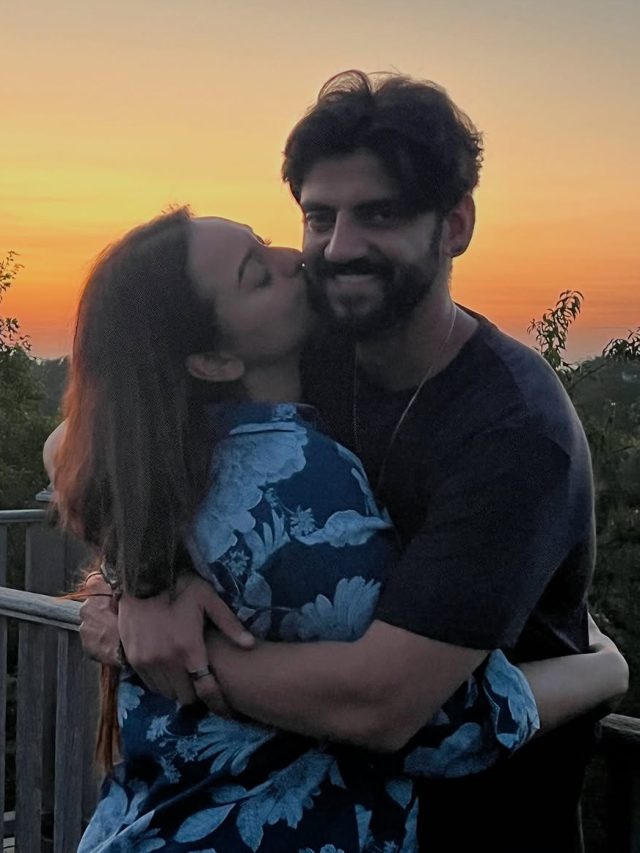 सड़कों पर सोनाक्षी का पति जहीर संग रोमांस, ल‍िखा- तुम्हारे पैदा होने की खुशी है