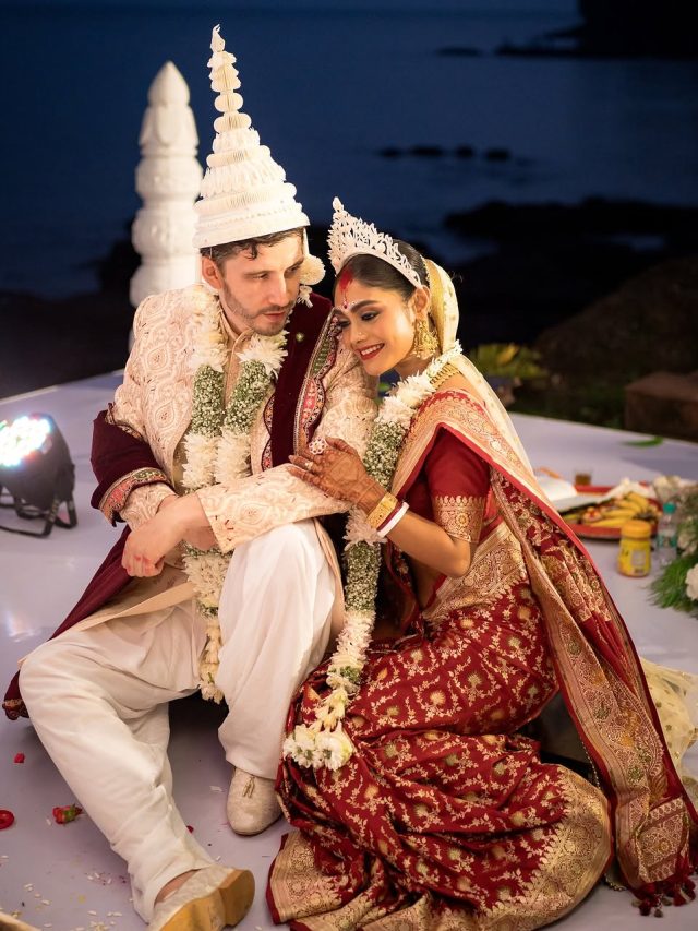 विदेशी पति संग दूसरी बार की शादी, ससुराल में नई दुल्हन का गृहप्रवेश, किया Liplock