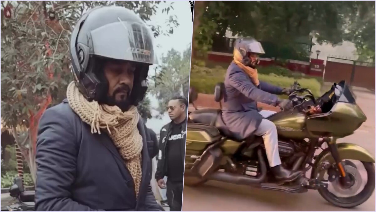 MP अनुराग ठाकुर ने दिल्ली की सड़कों पर दौड़ाई हार्ले-डेविडसन बाइक, वीडियो वायरल