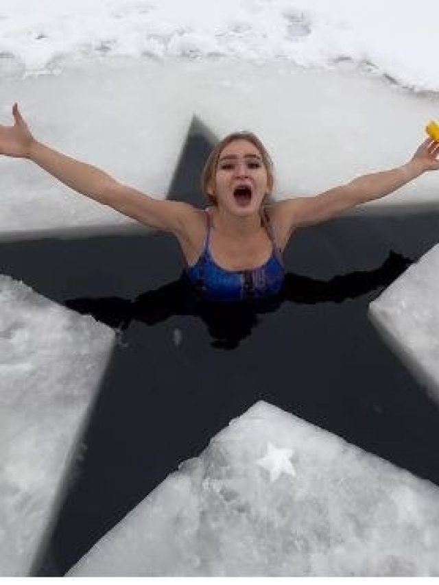 बर्फ में रहती हैं, बर्फ ही खाती है... चर्चा में है ये रशियन गर्ल!