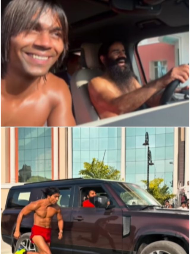 बाबा रामदेव की गाड़ी के साथ रेस लगाता दिखा 'बिहार का टार्जन'... देखें राजा यादव का Video