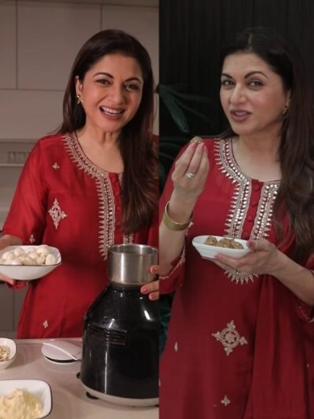 55 की भाग्यश्री ने बताया जवान और हेल्दी रहने के लिए क्या खाएं, खुद बनाए टेस्टी लड्डू