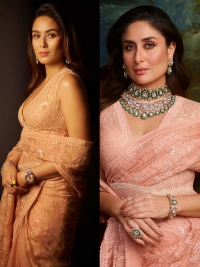 एक जैसी साड़ी पहन खूब इतराईं करीना और मीरा कपूर, कौन लगा ज्यादा सुंदर