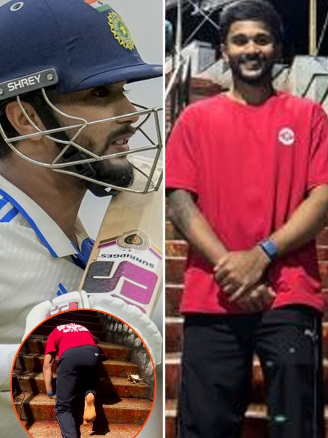 घुटनों के बल सीढ़‍ियां चढ़ा टीम इंड‍िया का क्रिकेटर, किए भगवान वेंकटेश्वर के दर्शन, VIDEO