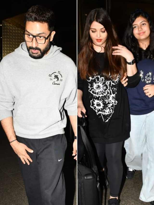 पत्नी ऐश्वर्या संग अभिषेक, चहकती नजर आईं लाडली आराध्या, परिवार को साथ देख खुश फैंस