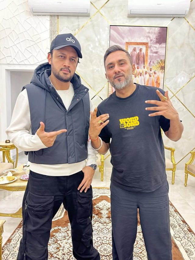 PAK सिंगर आतिफ असलम से मिले हनी सिंह, देखकर खुशी से झूमे फैंस, बोले- लेजेंड