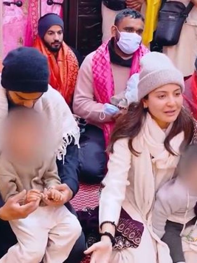 प्रेमानंद महाराज के पास पहुंचे कोहली-अनुष्का, वाम‍िका-अकाय भी दिखे साथ