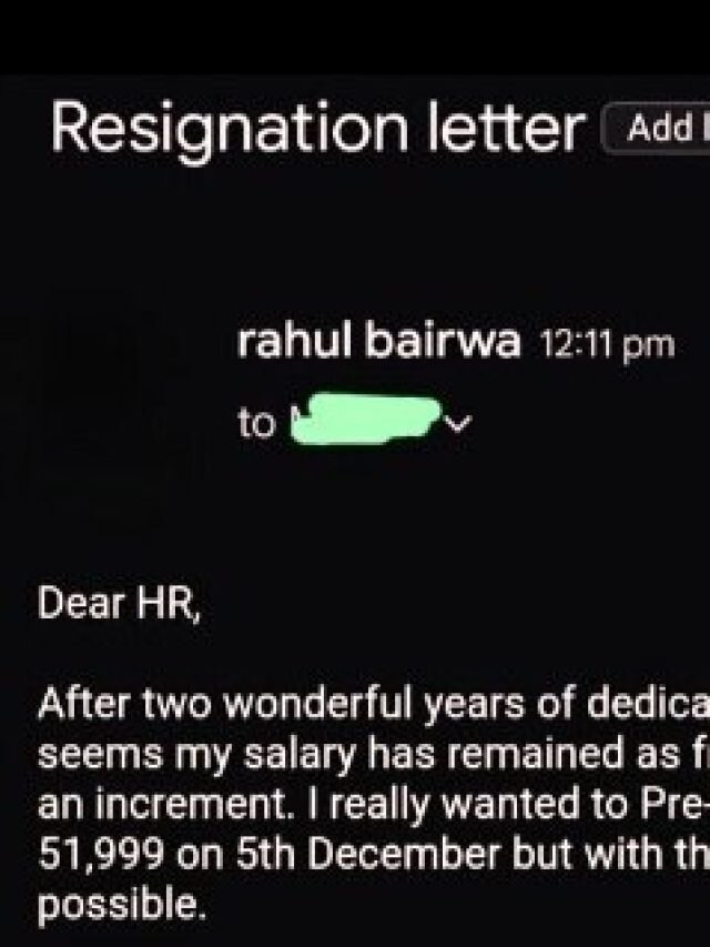 '...ऐसी नौकरी का क्या मतलब!' ये कहकर छोड़ी जॉब, कर्मचारी का रेजिगनेशन लेटर वायरल