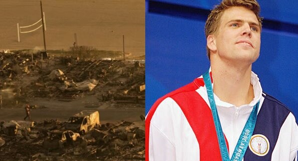 लॉस एंजेलिस की आग ने ओलंपिक चैम्पियन को किया बेघर, एक दर्जन मेडल भी जलकर राख