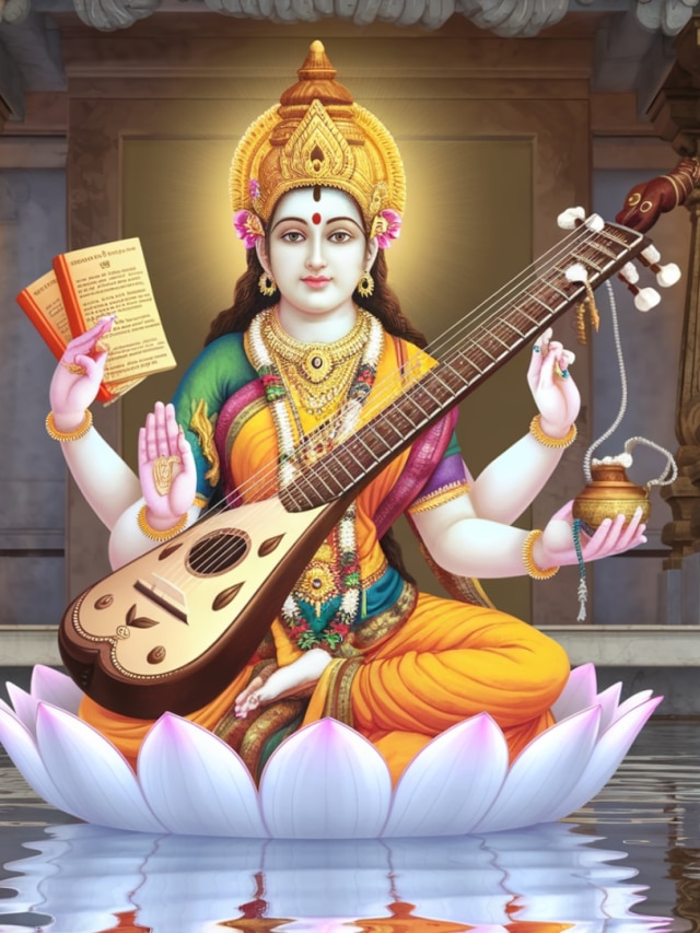 সরস্বতীর পায়ে রাখুন এই জিনিস, পরীক্ষায় ভাল রেজাল্ট হবেই