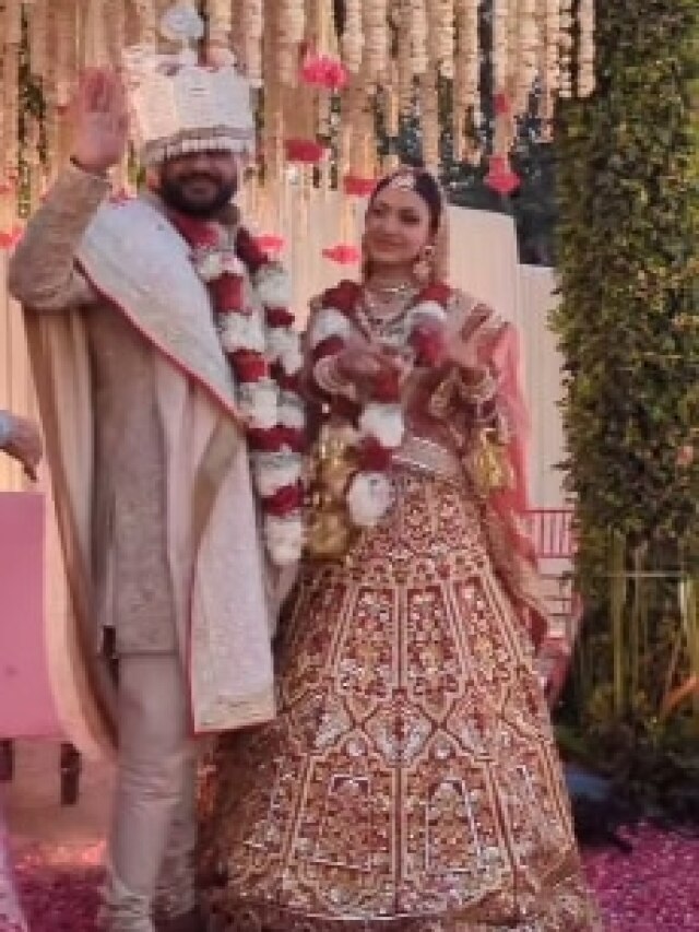 लंबा घूंघट ओढ़कर आईं सिद्धार्थ चोपड़ा की दुल्हन, आरती उतारकर प्र‍ियंका-निक ने किया वेलकम