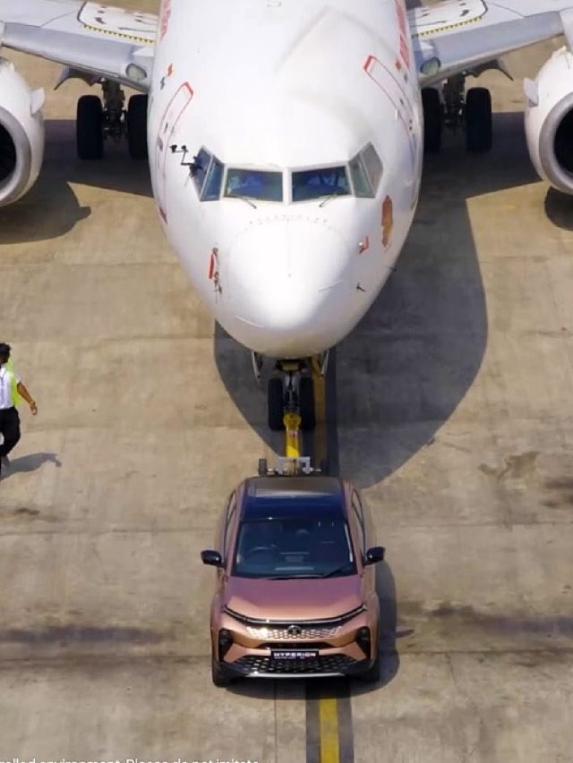 TATA की इस SUV ने दिखाया दम! रनवे पर खींचा 48,000 KG का बोइंग प्लेन