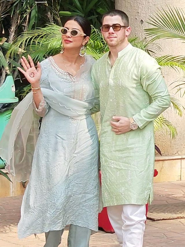 नई नवेली भाभी के लिए गिफ्ट्स लेकर पहुंचीं प्रियंका, देसी लुक में छाए निक जोनस, PHOTOS