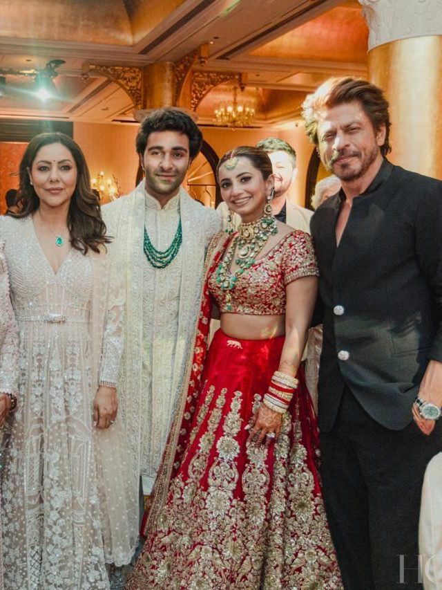 आदर जैन की शादी में शाहरुख खान की सीक्रेट एंट्री, दूल्हा-दुल्हन को दिया आशीर्वाद