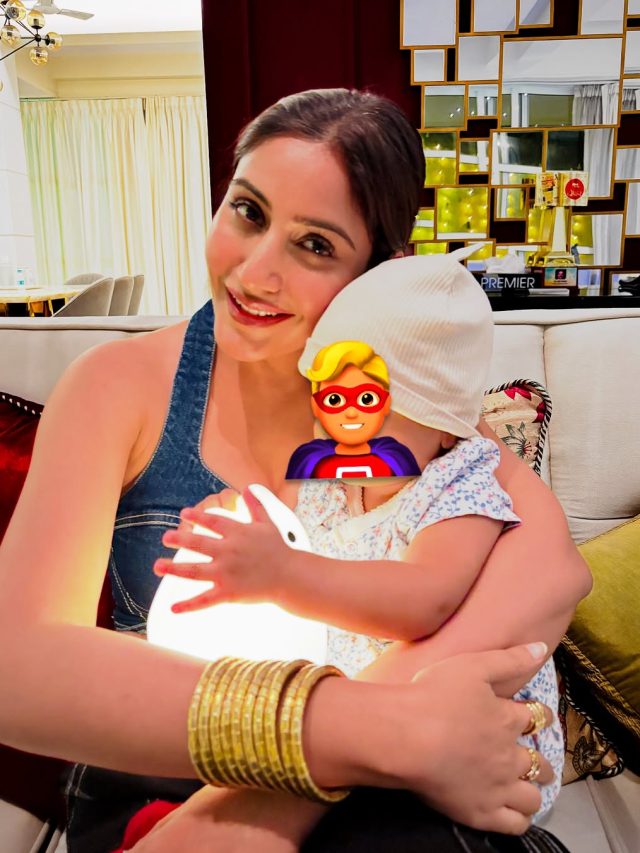 गोद में 7 महीने का बेटा, छिपाया चेहरा, एक्ट्रेस बोली- समय कितनी जल्दी...