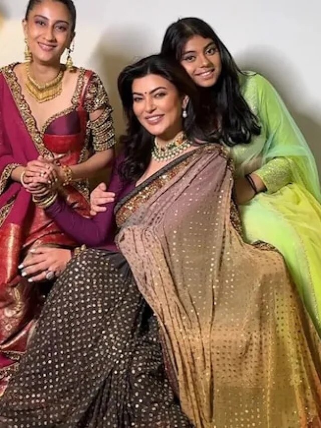 इतनी बड़ी हो गईं सुष्मिता सेन की बेटियां, पहचानना हुआ मुश्किल, ट्रेडिशनल लुक वायरल