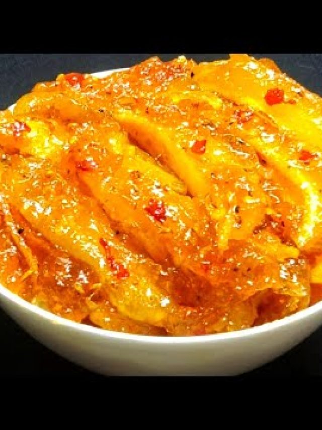 কাঁচা আমের মিষ্টি আচার, এভাবে বানালে আঙুল চাটতেই হবে