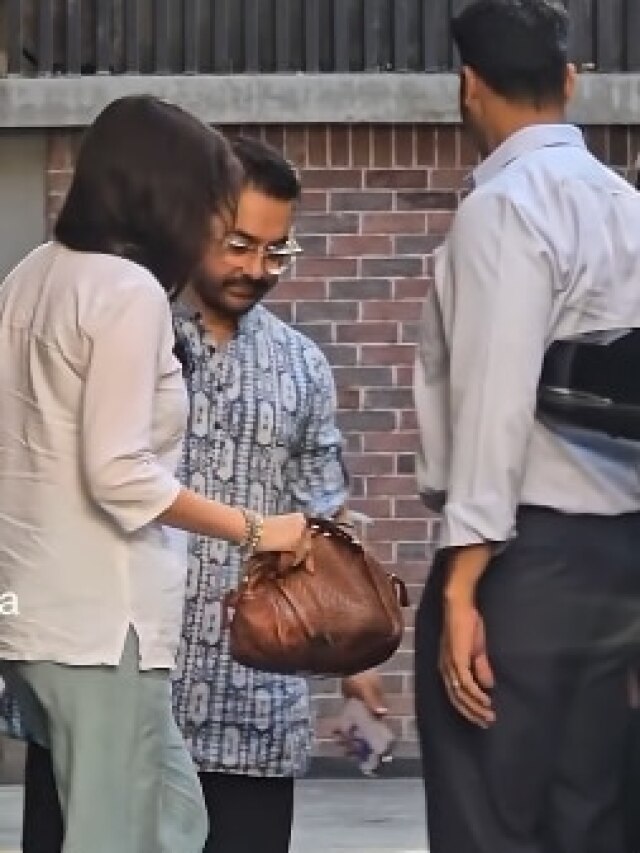 पहली बार गर्लफ्रेंड गौरी संग दिखे आमिर खान, पैप्स से छुपाया चेहरा, 14 साल हैं छोटी!