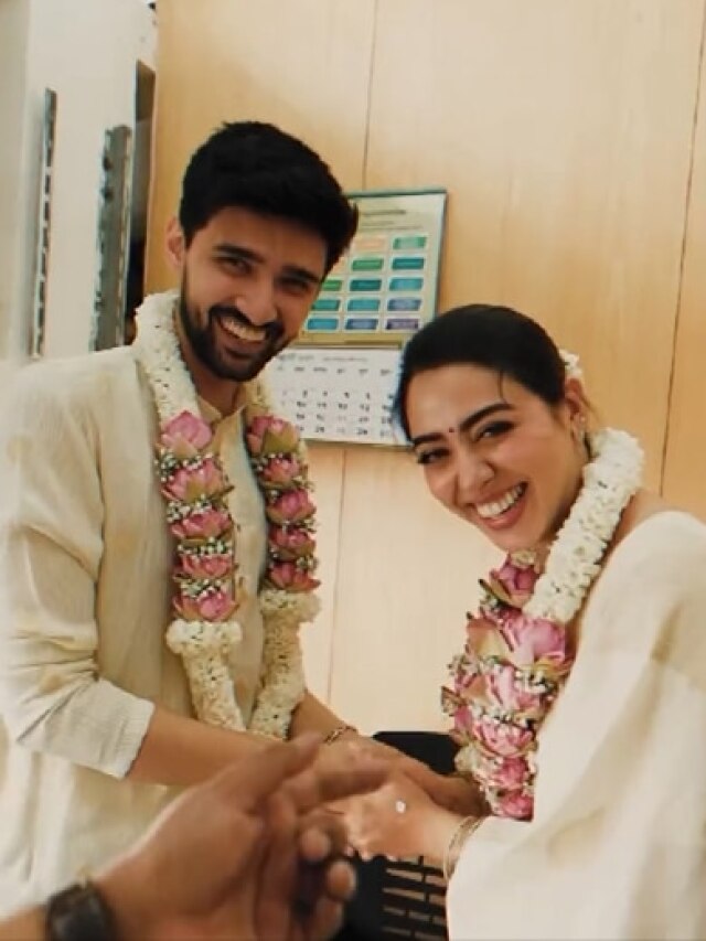 'तारक मेहता' की सोनू ने रजिस्टर कराई शादी, पति को पहनाई वरमाला, रोमांटिक हुआ कपल