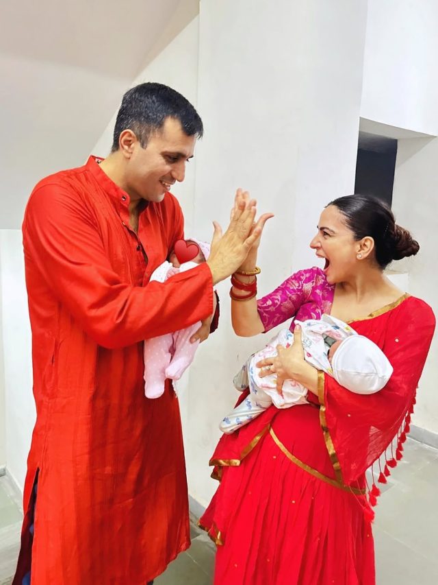 एक साथ दो बच्चों की मां बनी एक्ट्रेस, दिखाई बेटे की झलक, फैन्स बोले- बेटी कहां है?