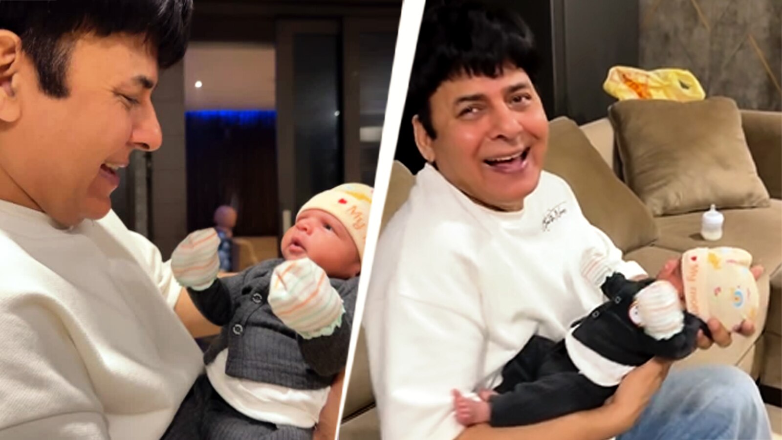 दादा बने सुदेश ने दिखाया पोते का चेहरा, गोद में लेकर हुए इमोशनल, बोले- तरस रहा था...