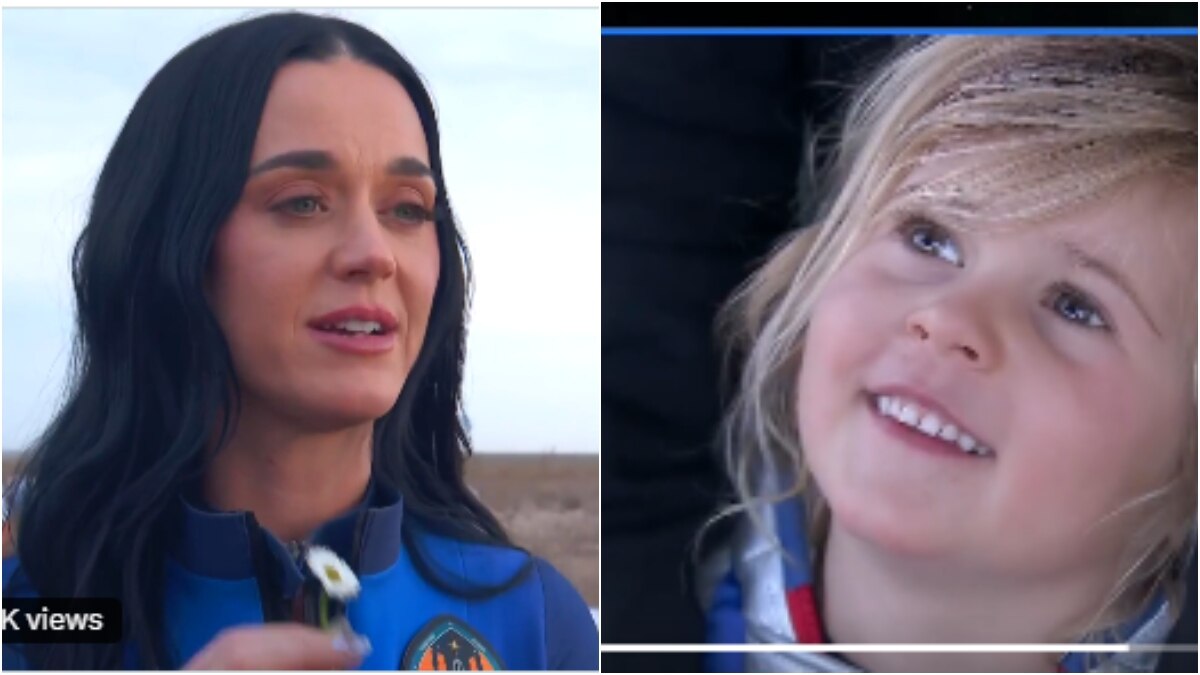 14 मिनट में केटी पेरी ने रचा इतिहास, अंतरिक्ष से लौटकर धरती को चूमा, बेटी ने किया चीयर