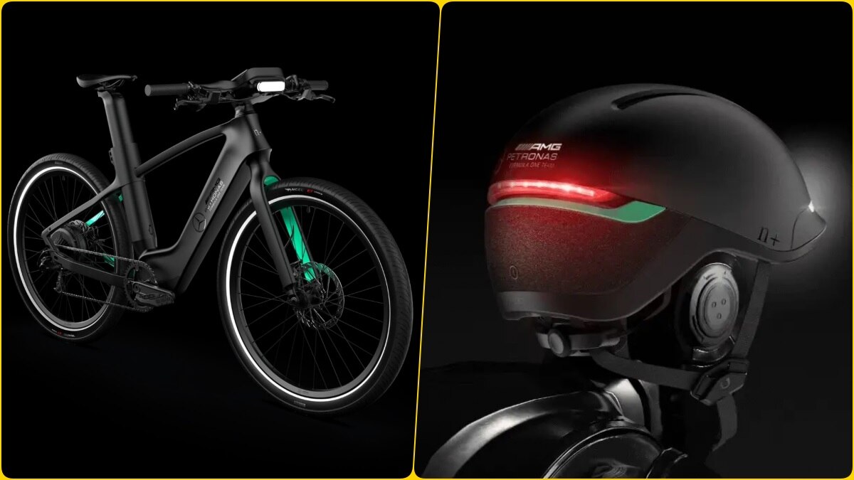 112KM रेंज... 9 गियर! देखें स्मार्ट हेलमेट से लैस मर्सिडीज़ की इलेक्ट्रिक साइकिल
