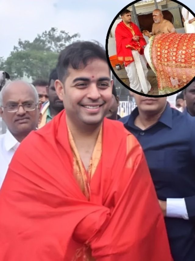 तिरुपति बालाजी पहुंचे आकाश अंबानी, आस्था में दिखे लीन..हाथी से लिया आशीर्वाद, VIDEO