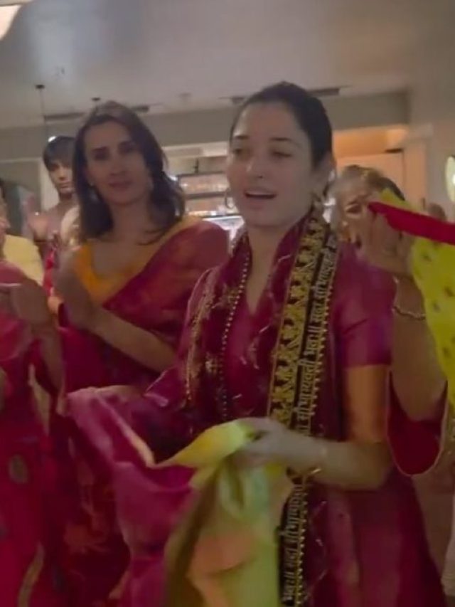 ब्रेकअप के बाद माता की भक्ति में लीन हुईं तमन्ना, घर पर रखी चौकी, जमकर नाचीं