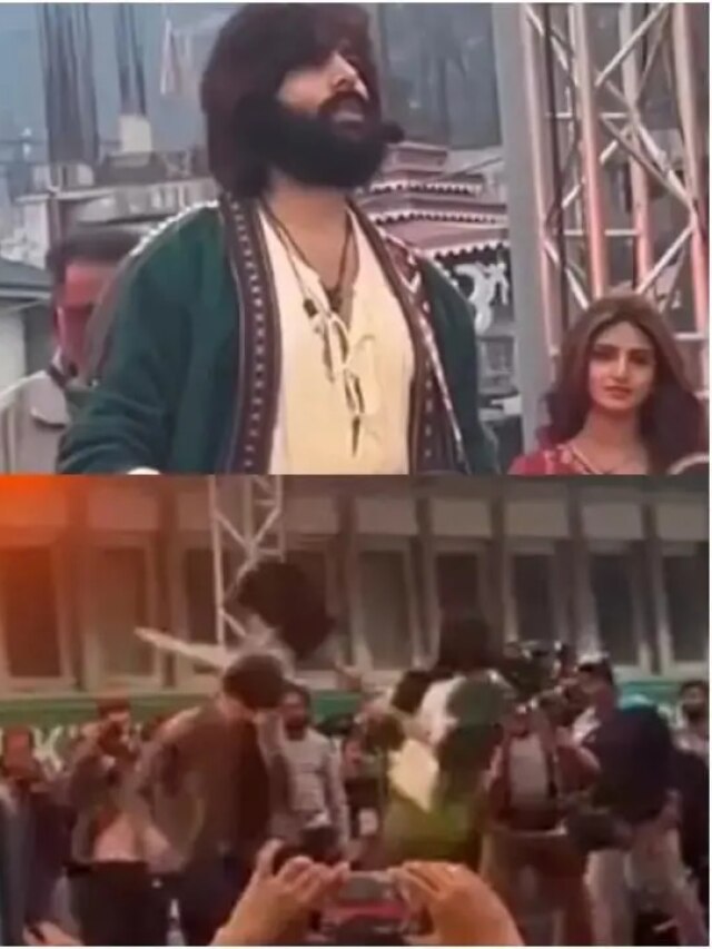 वायलेंट हुए कार्तिक, शख्स को गिटार से पीटा, पास खड़ी देखती रह गईं श्रीलीला, Video