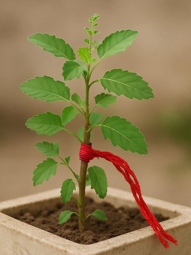 तुलसी में बांध दें ये एक चीज, गरीब को भी धनवान बना देंगी मां लक्ष्मी