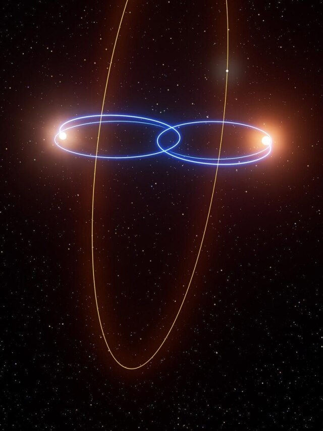 'Polar Planet Found': Astronomers discover a world orbiting two stars at 90 degrees