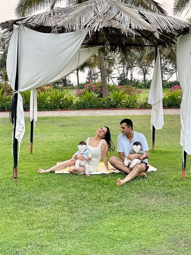 जुड़वां बच्चों संग वेकेशन पर एक्ट्रेस, पूल में किया चिल, पति संग डेट नाइट पर की मस्ती