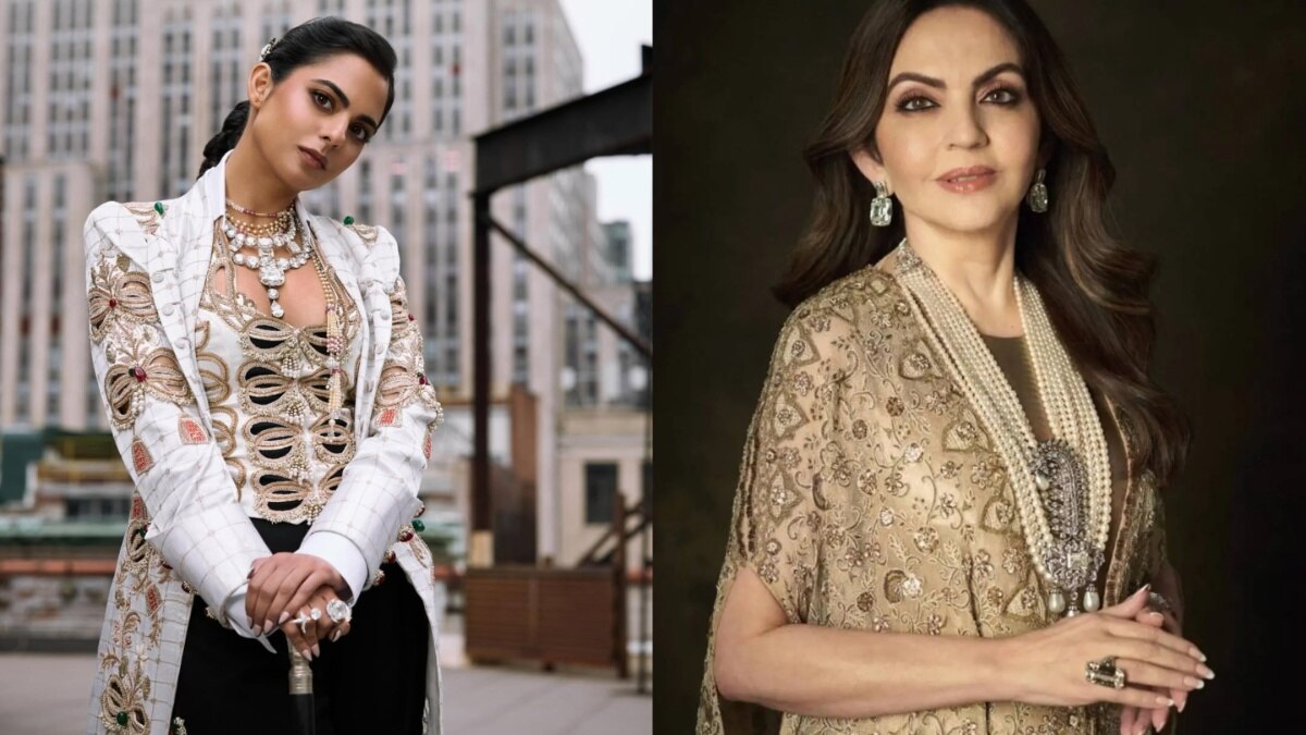 नीता अंबानी की डायमंड जूलरी में ईशा अंबानी लगीं खूबसूरत, देसी ग्लैमर से सबको किया इंप्रेस