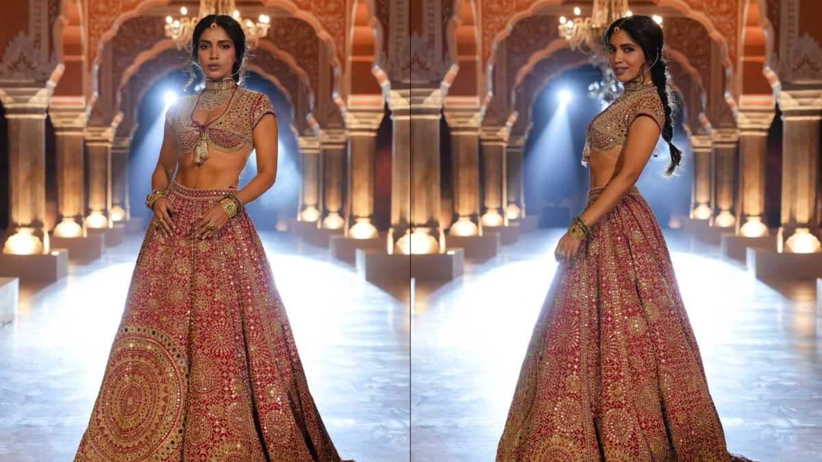 5000 शीशों से चमका 35 साल पुराना लहंगा पहन 'रॉयल' ब्राइड बनीं भूमि, बिखेरा जलवा