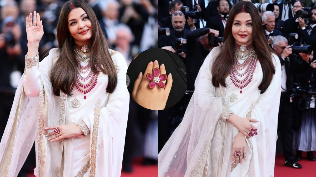 ऐश्वर्या की 500 कैरेट रूबी..18 Kt गोल्ड जूलरी ने Cannes में मचाई धूम, छाया अंगूठी का दिलकश डिजाइन