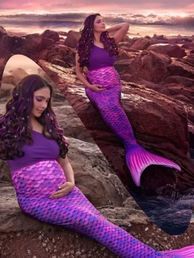 'जलपरी' बनीं प्रेग्नेंट एक्ट्रेस! पर्पल कलर की इस खूबसूरत ड्रेस में फ्लॉन्ट किया बेबी बंप, VIDEO